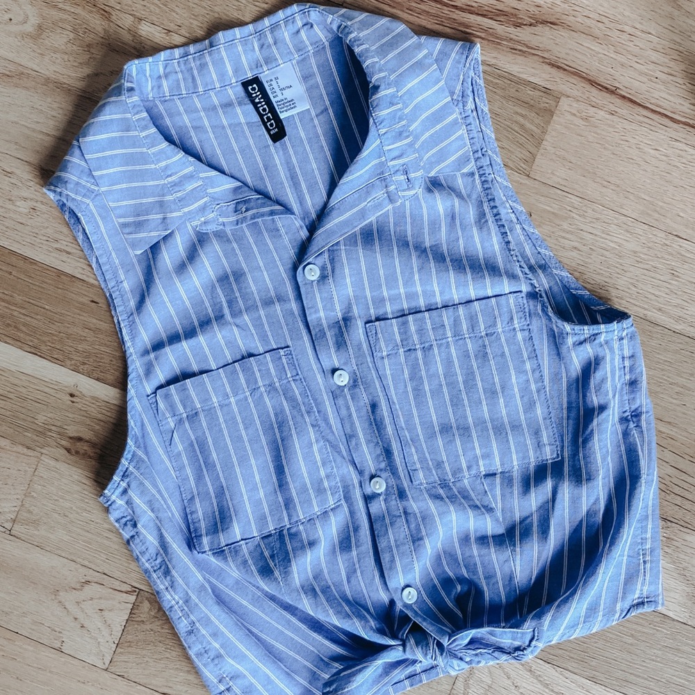 H&M’s Divided tie-front shirt